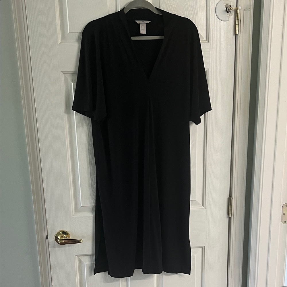 Black V-Neck Dress